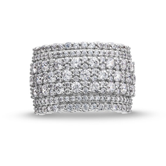 2-1/2 CT. T.w. Diamond Edge Multi-Row Band in 14K White Gold