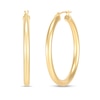 Thumbnail Image 1 of 35.0mm Tube Hoop Earrings in Hollow 14K Gold