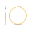 Thumbnail Image 1 of 30.0mm Square Tube Hoop Earrings in Hollow 14K Gold