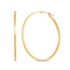 Thumbnail Image 1 of 40.0mm Square Tube Hoop Earrings in Hollow 14K Gold