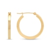 Thumbnail Image 1 of 20.0mm Square Tube Hoop Earrings in Hollow 14K Gold