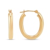Thumbnail Image 1 of 20.0mm Oval Tube Hoop Earrings in Hollow 14K Gold
