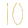 Thumbnail Image 1 of 40.0mm Oval Tube Hoop Earrings in Hollow 14K Gold