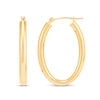 Thumbnail Image 1 of 20.0mm Oval Tube Hoop Earrings in Hollow 10K Gold