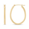 Thumbnail Image 1 of 25.0mm Oval Tube Hoop Earrings in Hollow 10K Gold