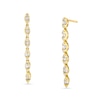 Thumbnail Image 1 of 1/3 CT. T.W. Diamond Marquise-Frame Linear Drop Earrings
