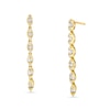 Thumbnail Image 0 of 1/3 CT. T.W. Diamond Marquise-Frame Linear Drop Earrings