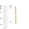 Thumbnail Image 3 of 1/3 CT. T.W. Diamond Marquise-Frame Linear Drop Earrings