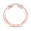 Thumbnail Image 3 of 1/10 CT. T.W. Diamond Contour Band in 10K Rose Gold