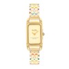 Thumbnail Image 0 of Ladies' Coach Cadie Gold-Tone IP Bangle Watch with Rectangular Dial (Model: 14504195)