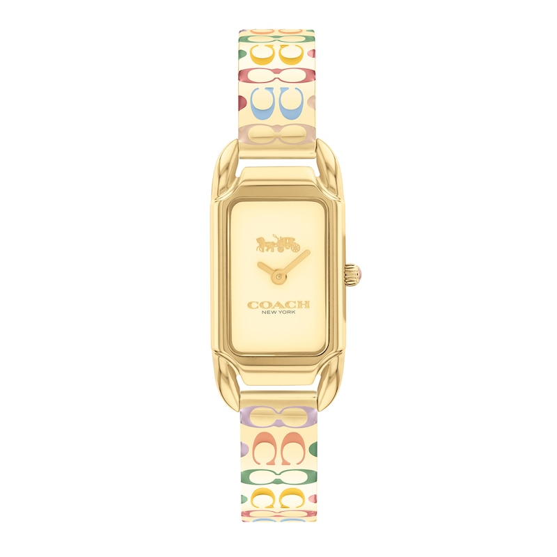 Ladies' Coach Cadie Gold-Tone Stainless Steel Bangle Bracelet Watch (Model 14504195)