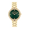 Thumbnail Image 0 of Ladies' Coach Chelsea Crystal Accent Gold-Tone IP Watch with Green Dial (Model: 14504251)