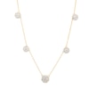 Thumbnail Image 1 of 1-1/2 CT. T.W. Diamond Flower Station Necklace in 10K Gold