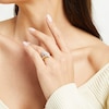 Thumbnail Image 2 of 1-1/2 CT. T.W. Marquise Diamond Shadow Frame Bypass Shank Bridal Set in 14K Gold