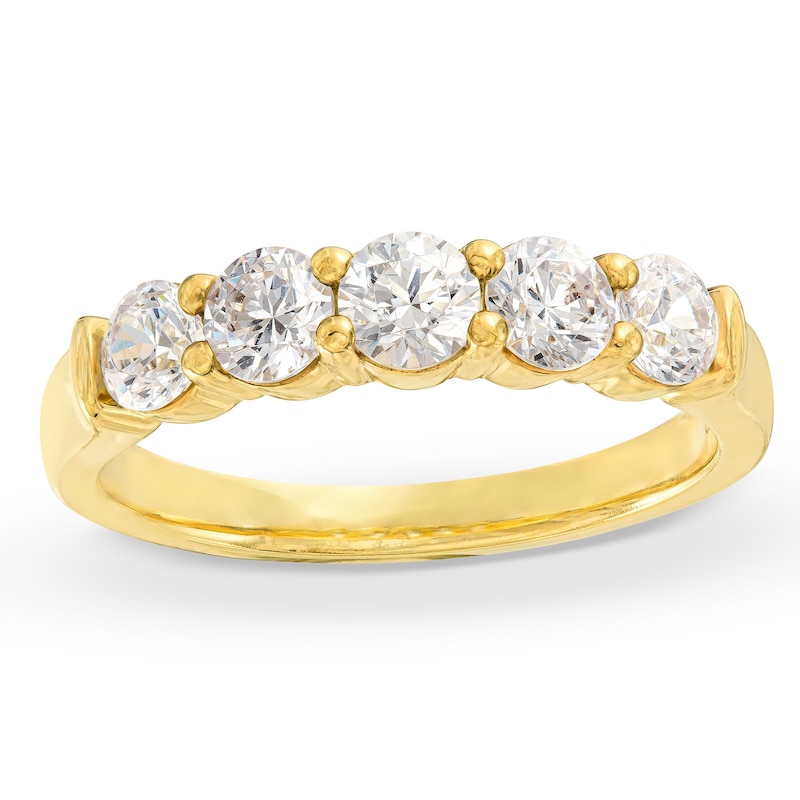 Main Image 1 of 1 CT. T.W. Diamond Five Stone Anniversary Band in 14K Gold