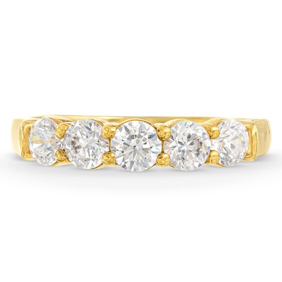 1 CT. T.w. Diamond Five Stone Anniversary Band in 14K Gold