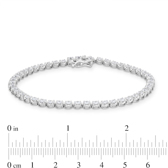 3 CT. T.w. Certified Lab-Grown Tennis Bracelet in 14K White Gold (F/Si2)