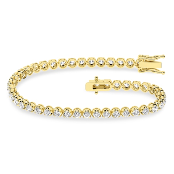 3 CT. T.w. Certified Lab-Grown Tennis Bracelet in 14K Gold (F/Si2)