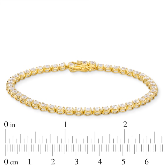 3 CT. T.w. Certified Lab-Grown Tennis Bracelet in 14K Gold (F/Si2)