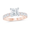 Thumbnail Image 1 of 2-1/2 CT. T.W. Princess-Cut Diamond Engagement Ring in 14K Rose Gold (I/I2)