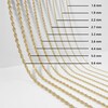 Thumbnail Image 2 of Diamond-Cut 1.6mm Rope Chain Necklace in Solid 14K White Gold - 22"