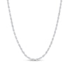 Thumbnail Image 1 of Diamond-Cut 3.0mm Rope Chain Necklace in Solid 14K White Gold - 24"