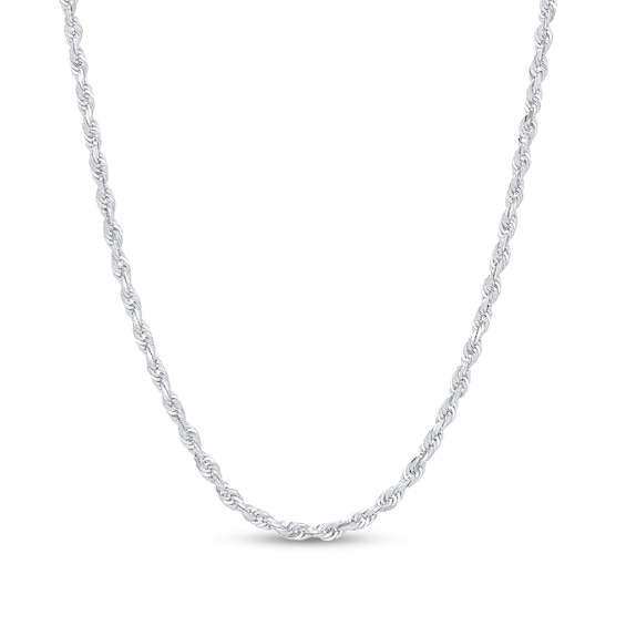 Diamond-Cut 3.0mm Rope Chain Necklace in Solid 14K Gold