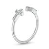 Thumbnail Image 3 of 1/6 CT. T.W. Diamond Double Cross Ring in 10K White Gold