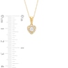 Thumbnail Image 3 of 1/4 CT. T.W. Diamond Heart Frame Pendant in 10K Gold