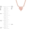 Thumbnail Image 2 of 5.0mm Heart-Shaped Morganite Necklace in 14K Rose Gold - 16"
