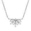 Thumbnail Image 1 of Enchanted Disney Elsa 1/10 CT. T.W. Diamond Snowflake Necklace in Sterling Silver