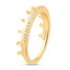 Thumbnail Image 2 of Enchanted Disney Majestic Princess 1/10 CT. T.W. Diamond Crown Ring in 10K Gold