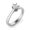 Thumbnail Image 2 of 1/2 CT. T.W. Diamond Heart Prong Emgagement Ring in 14K White Gold (I/I2)
