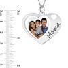 Thumbnail Image 2 of Engravable Photo "Mama" Triple Heart Pendant in 10K White, Yellow or Rose Gold (1 Image and 1-2 Lines)