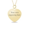 Thumbnail Image 1 of Engravable "15" Heart Pendant in 14K White, Yellow or Rose Gold (1-2 Lines)