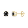 Thumbnail Image 1 of 1-1/2 CT. T.W. Black Diamond Stud Earrings in 10K Gold