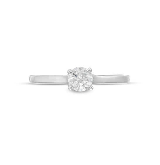 1/2 CT. T.w. Diamond Hidden Double Halo Engagement Ring in 14K White Gold