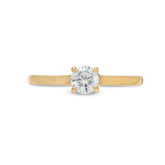 1/2 CT. T.w. Diamond Hidden Double Halo Engagement Ring in 14K Gold