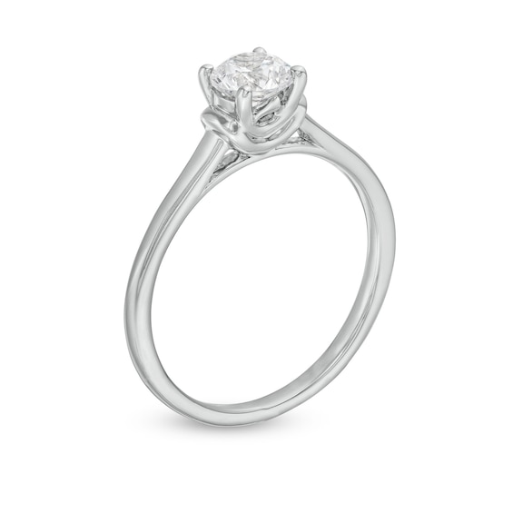 1/2 CT. Diamond Solitaire Engagement Ring in 14K White Gold