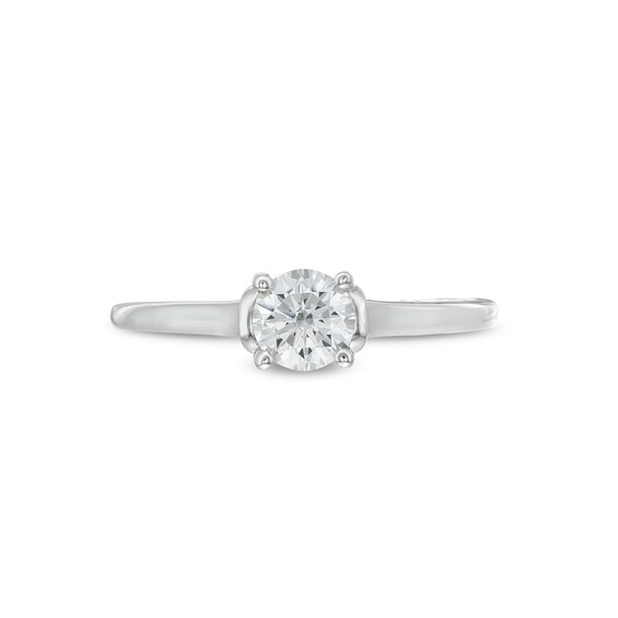 1/2 CT. Diamond Solitaire Engagement Ring in 14K White Gold