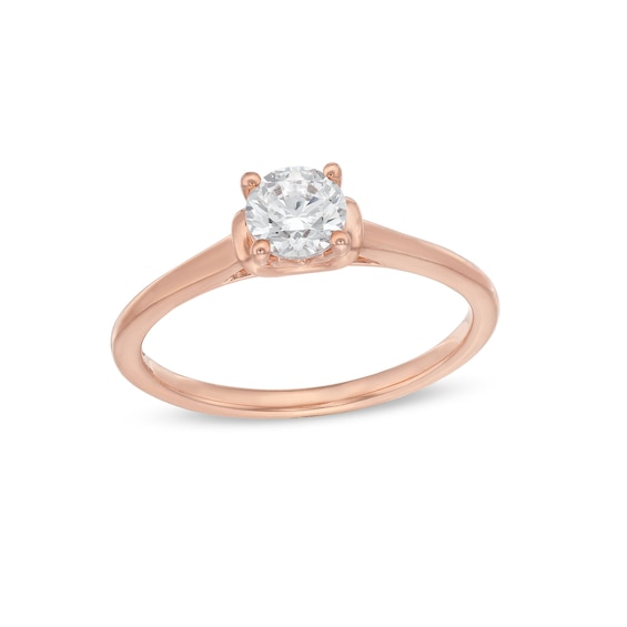 1/2 CT. Diamond Solitaire Engagement Ring in 14K Rose Gold