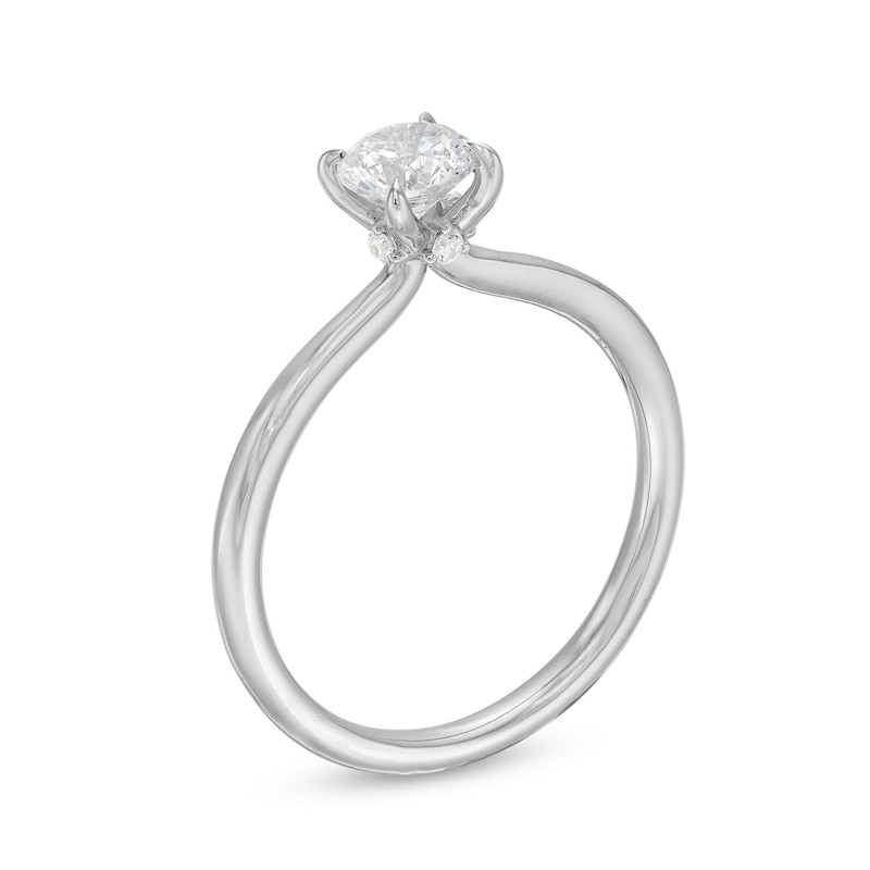 Main Image 3 of 1/2 CT. T.W. Diamond Engagement Ring in 14K White Gold