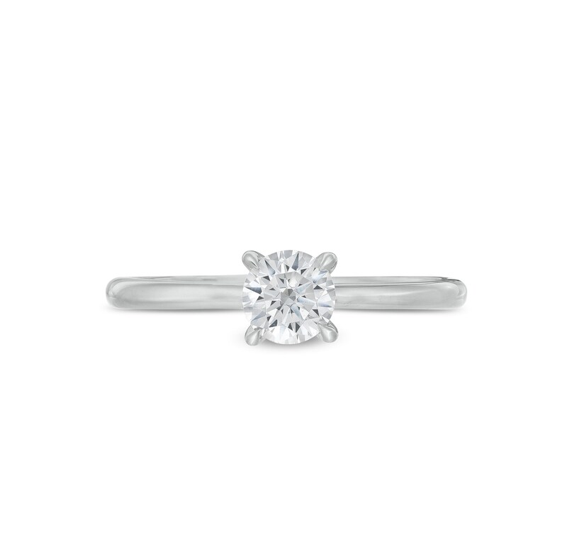 Main Image 4 of 1/2 CT. T.W. Diamond Engagement Ring in 14K White Gold