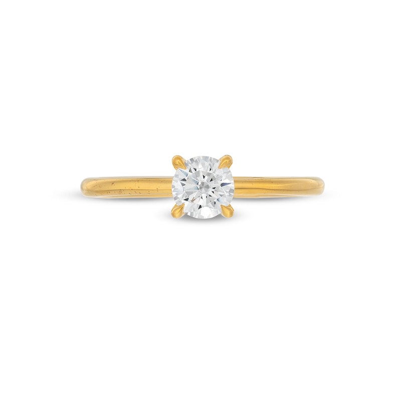 Main Image 4 of 1/2 CT. T.W. Diamond Engagement Ring in 14K Gold