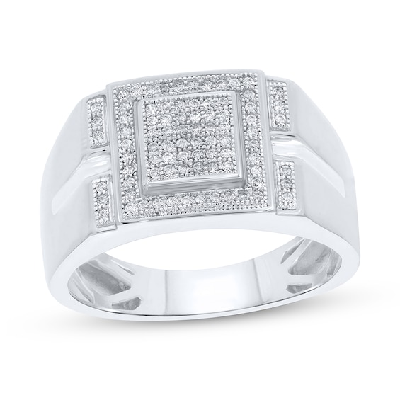 1/4 CT. T.w. Diamond Frame Ring in 10K White Gold