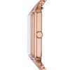 Thumbnail Image 3 of Ladies' Fossil Raquel Crystal Accent Rose-Tone IP Watch with Rectangular Brown Dial (Model: ES5323)