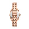 Thumbnail Image 2 of Ladies' Fossil Scarlette Crystal Accent Rose-Tone IP Watch with Brown Sunray Dial (Model: ES5324)