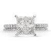 Thumbnail Image 4 of 2 CT. T.W. Quad Princess-Cut Diamond Bridal Set in 14K White Gold