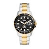 Thumbnail Image 1 of Men's Fossil Blue Dive Two-Tone Watch with Black Dial (Model: FS6031)