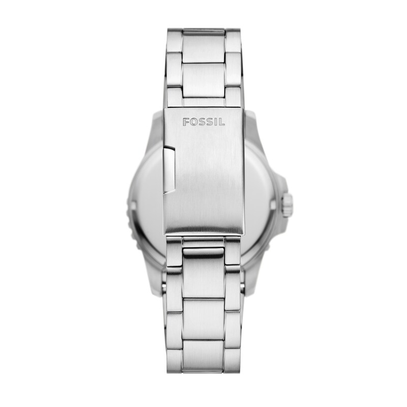 Men's Fossil Blue Dive Blue and Black Dial Stainless Steel Watch (Model FS6038)